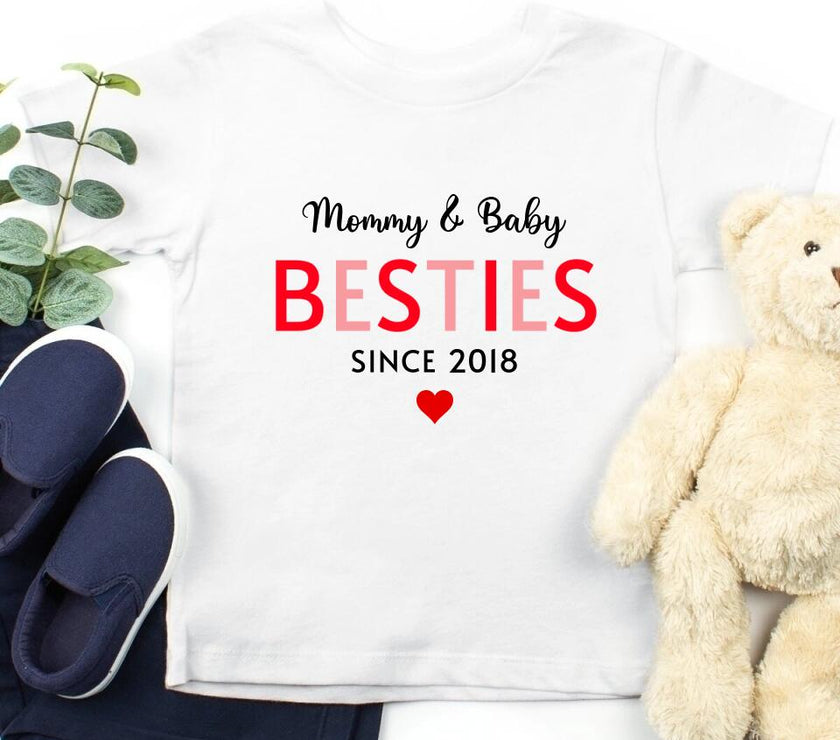 Mommy & Daughter Besties Since Personalized Tee