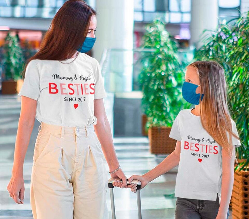 Mommy & Daughter Besties Since Personalized Tee