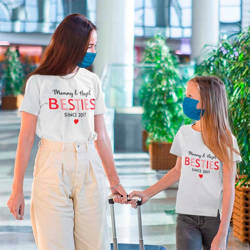 Mommy & Daughter Besties Since Personalized Tee