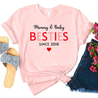 Mommy & Daughter Besties Since Personalized Tee