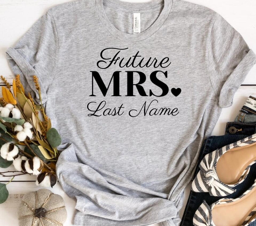 Mrs. Last Name Personalized Top