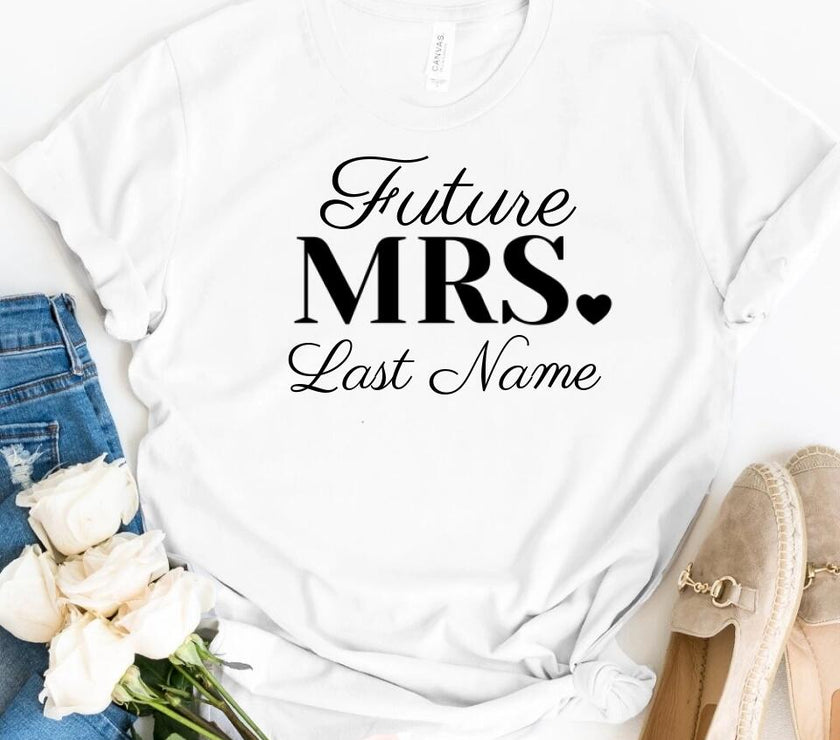 Mrs. Last Name Personalized Top