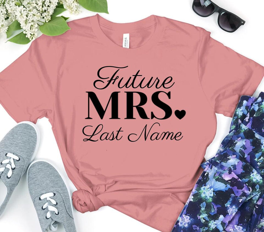 Mrs. Last Name Personalized Top