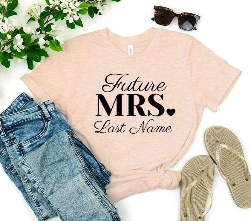 Mrs. Last Name Personalized Top