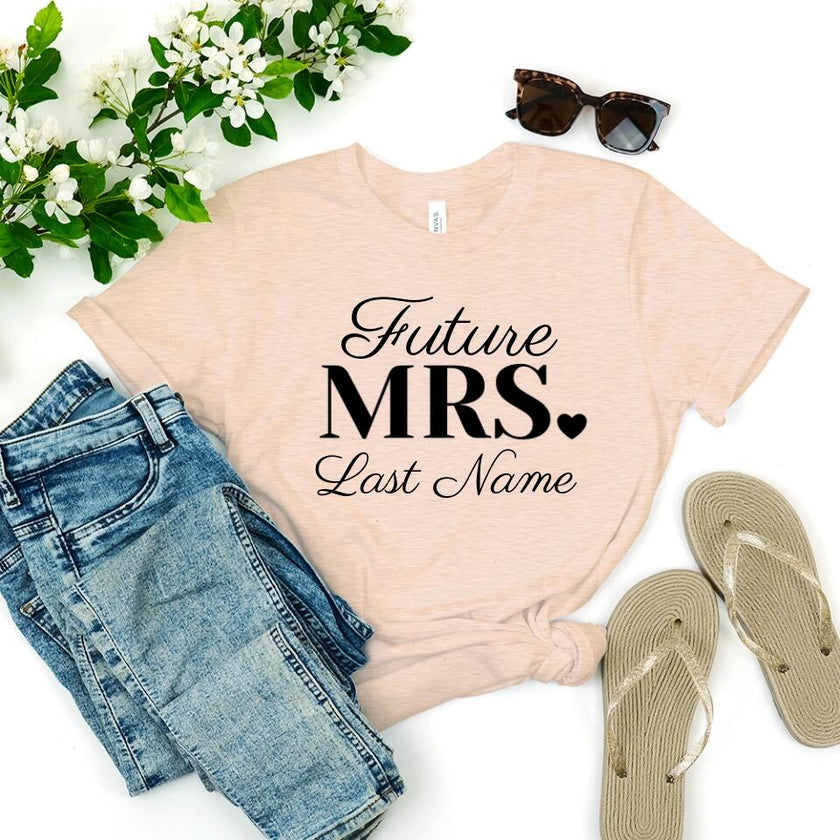 Mrs. Last Name Personalized Top