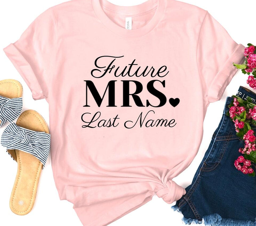 Mrs. Last Name Personalized Top