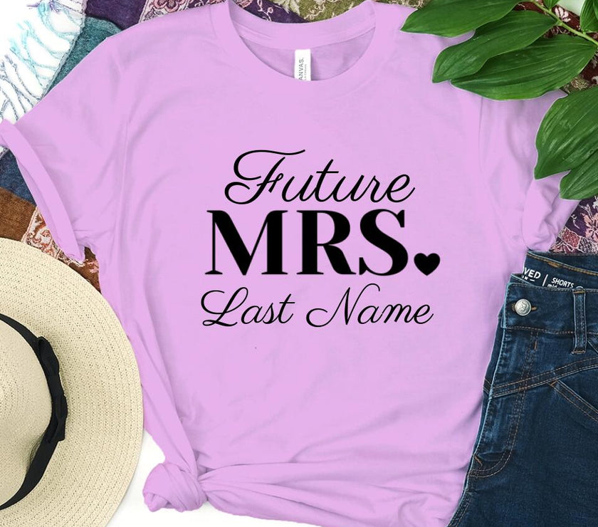 Mrs. Last Name Personalized Top