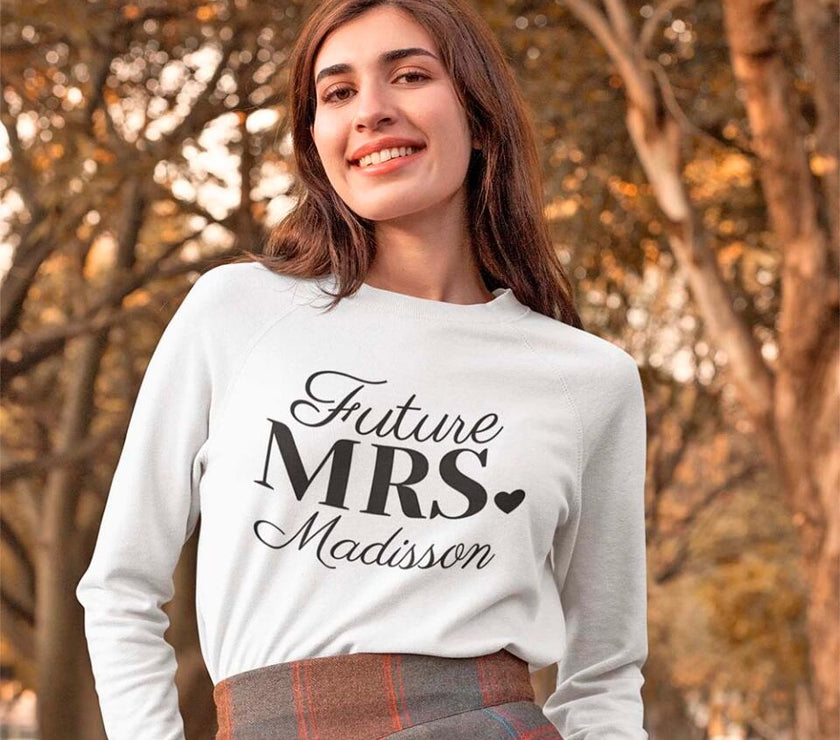 Mrs. Last Name Personalized Top