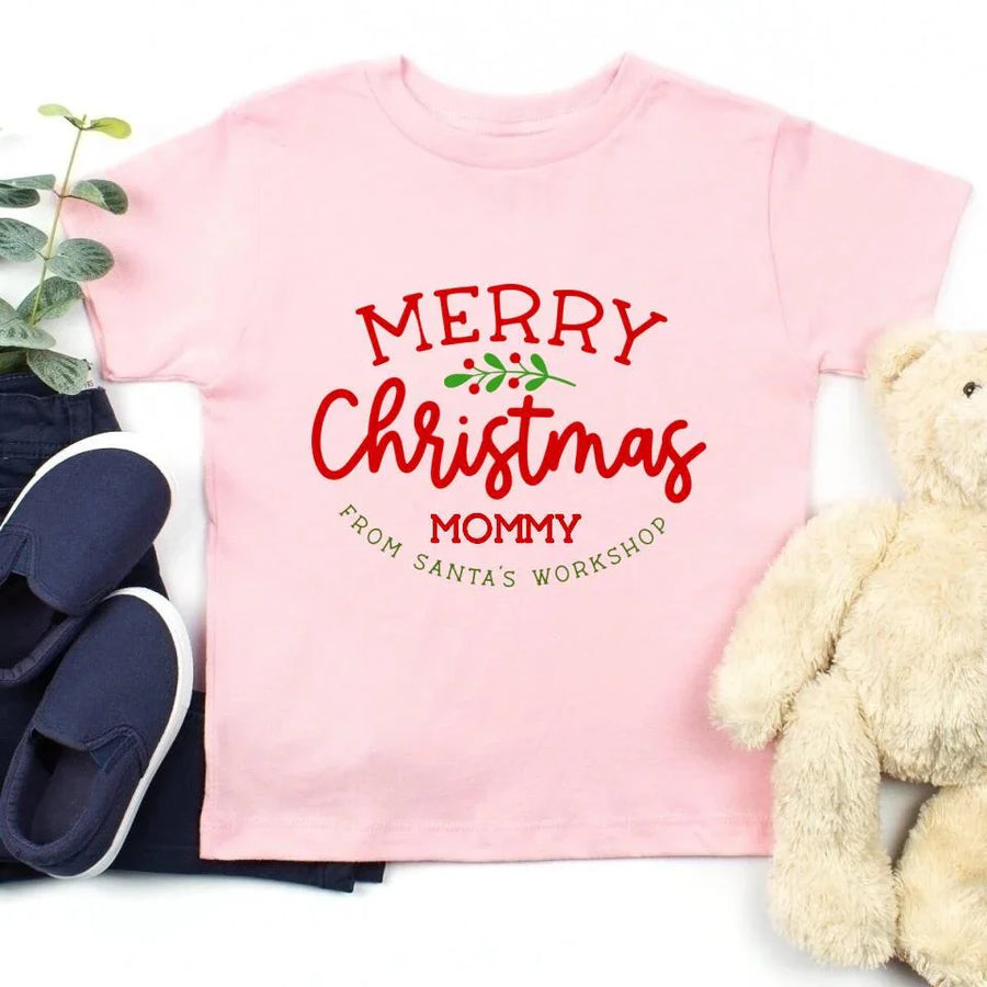 Merry Christmas Family Personalized Tee