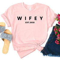 Wifey Personalized Crewneck Tee