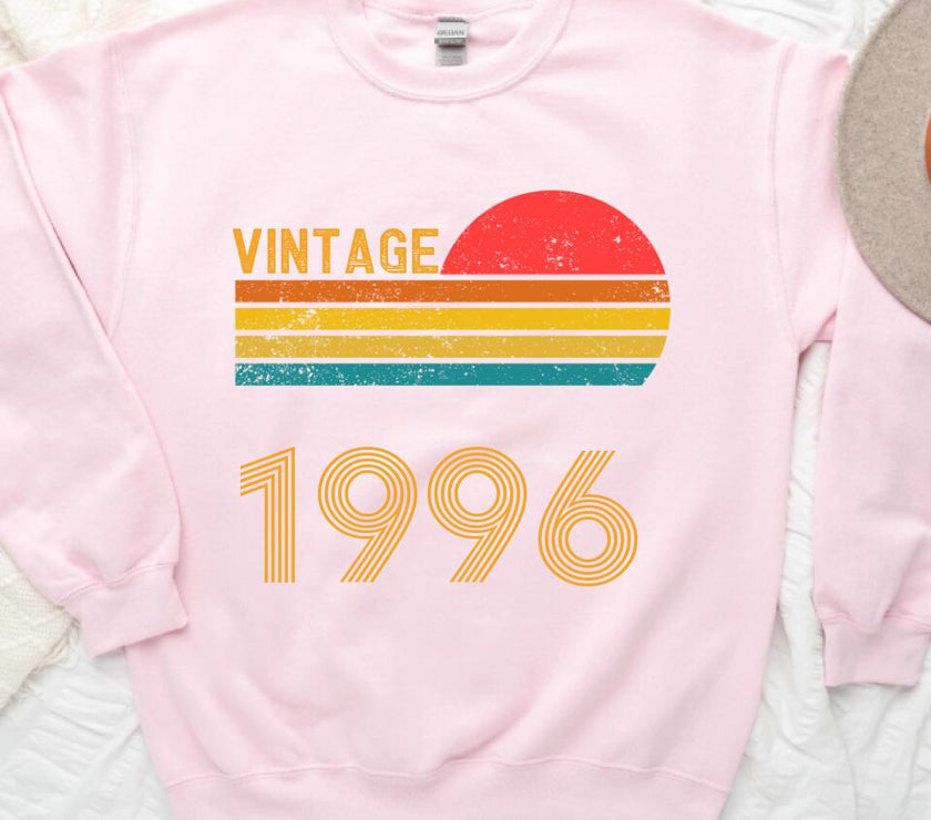 Personalized Year Vintage Birthday Sun Tee