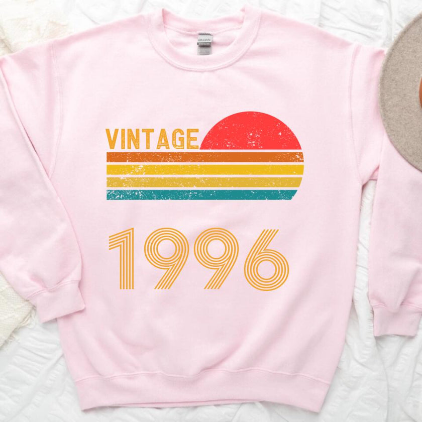 Personalized Year Vintage Birthday Sun Tee