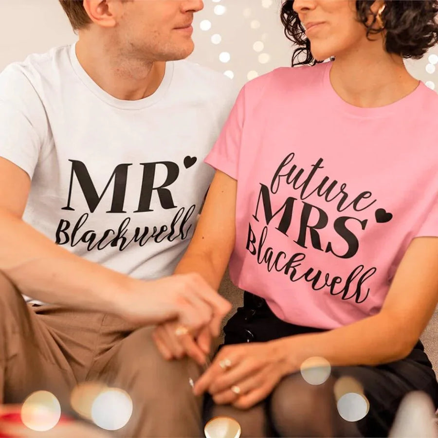 Mr & Mrs. Personalized Top