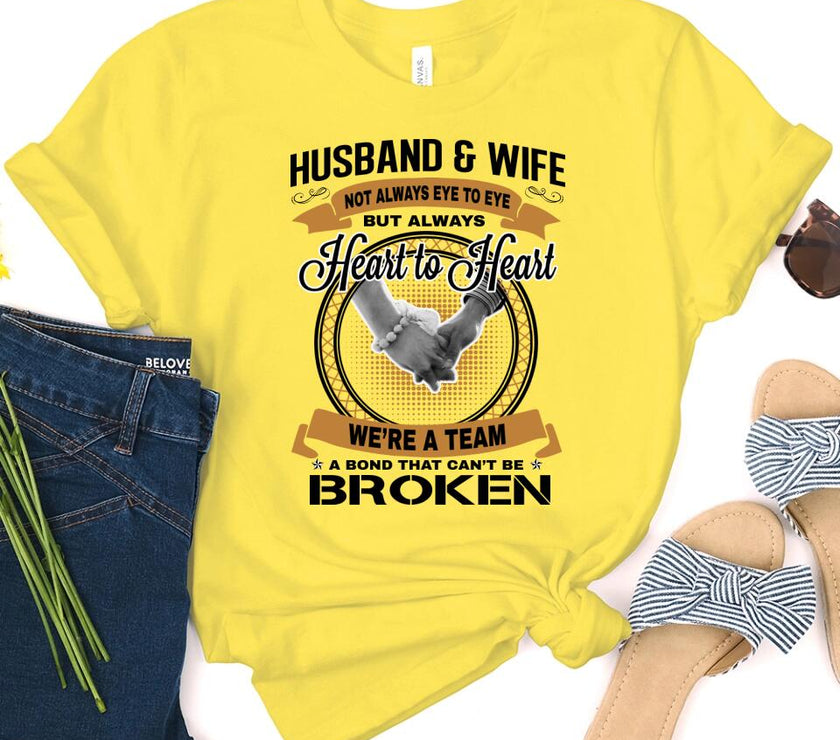 Husband & Wife - Heart To Heart T-Shirt