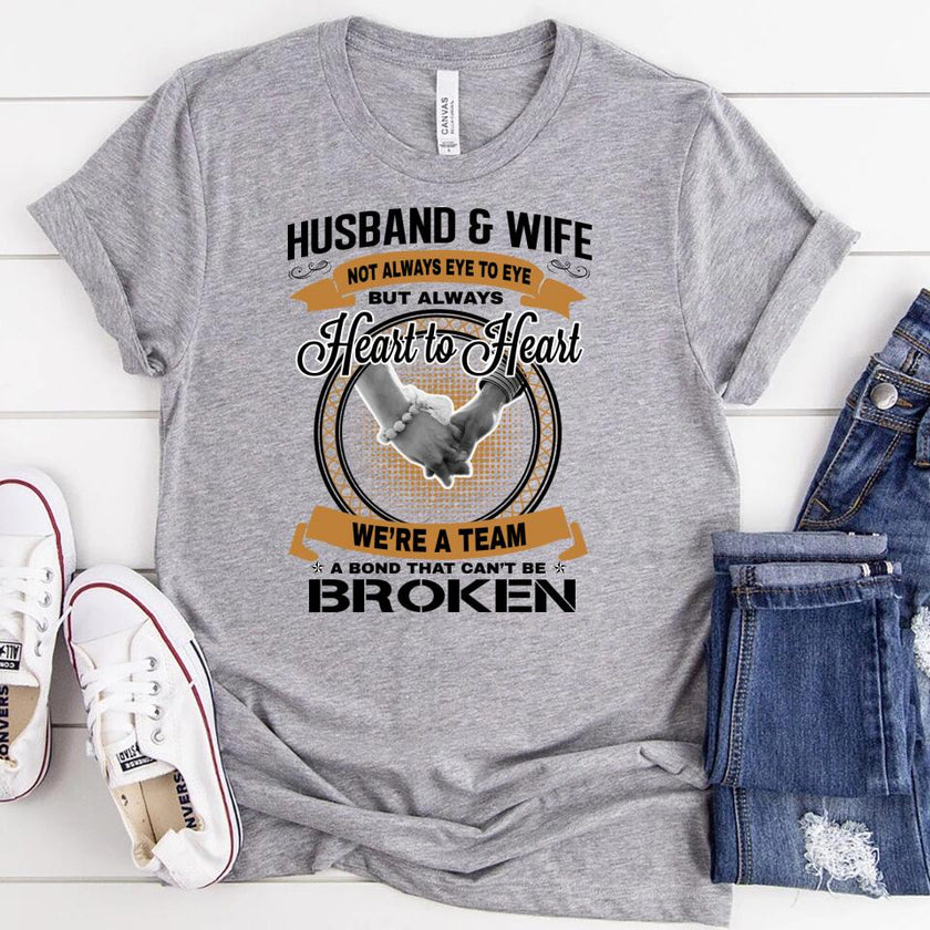 Husband & Wife - Heart To Heart T-Shirt