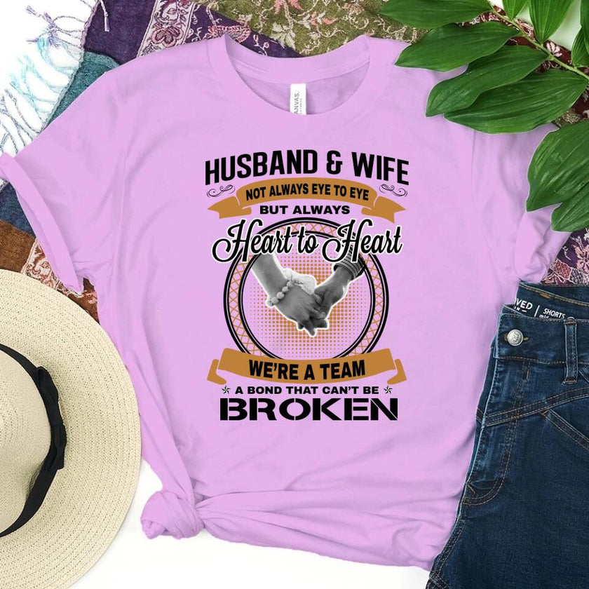 Husband & Wife - Heart To Heart T-Shirt