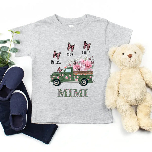 Mom & Mini Garden Truck Personalized T-Shirt