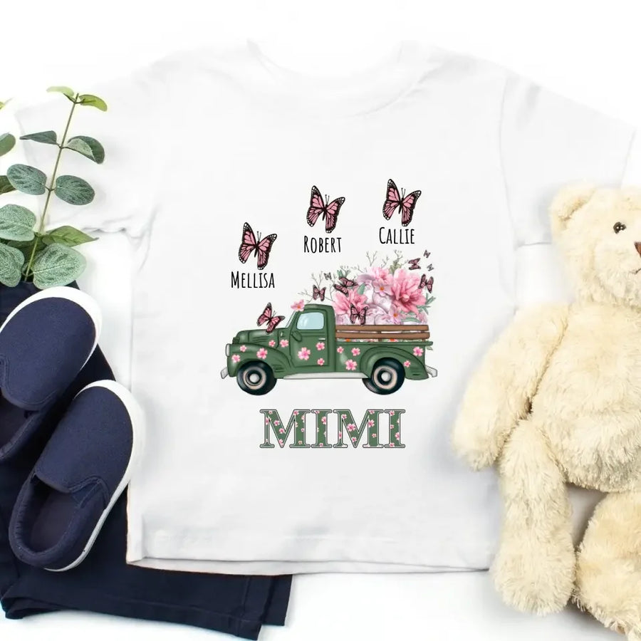 Mom & Mini Garden Truck Personalized T-Shirt