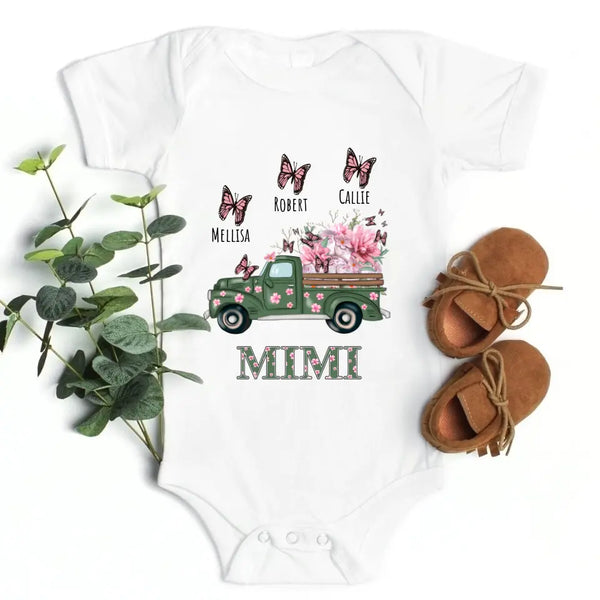 Mom & Mini Garden Truck Personalized T-Shirt