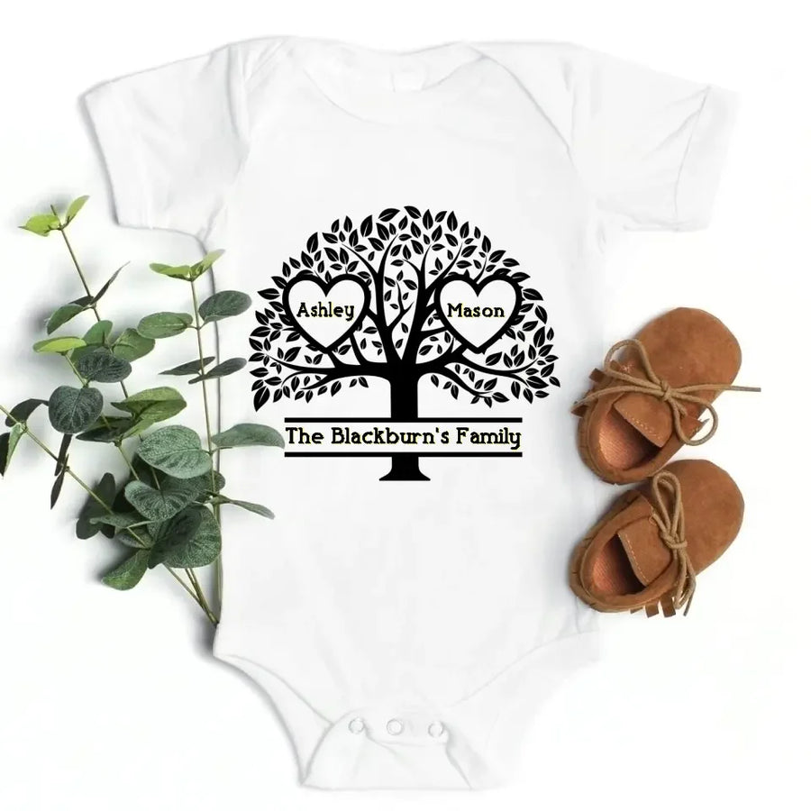 Camiseta personalizada del árbol genealógico