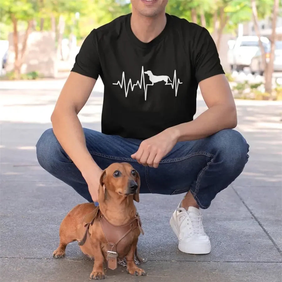 Dog Heartbeat ECG Dogs Are My Cardio Top - Select Your Breed