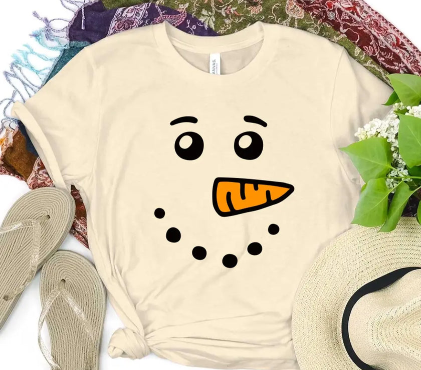 Snowman Couple Tee Cream