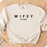 Wifey Personalized Crewneck Tee