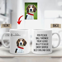 Taza personalizada "Mejor papá de perro", Día del padre para dueños de mascotas