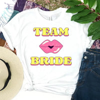 🍾 Team Bride & The Bride 💍 Bachelorette Party Matching T-Shirts