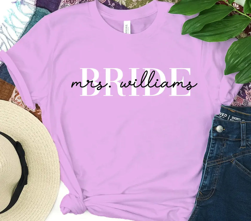 Engagement Mrs Personalized For Bride Top