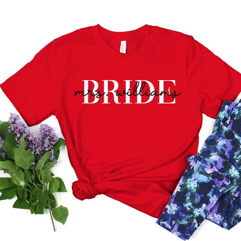 Engagement Mrs Personalized For Bride Top