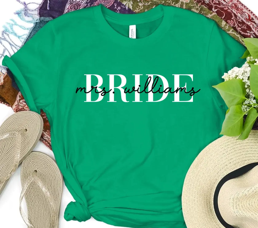 Engagement Mrs Personalized For Bride Top