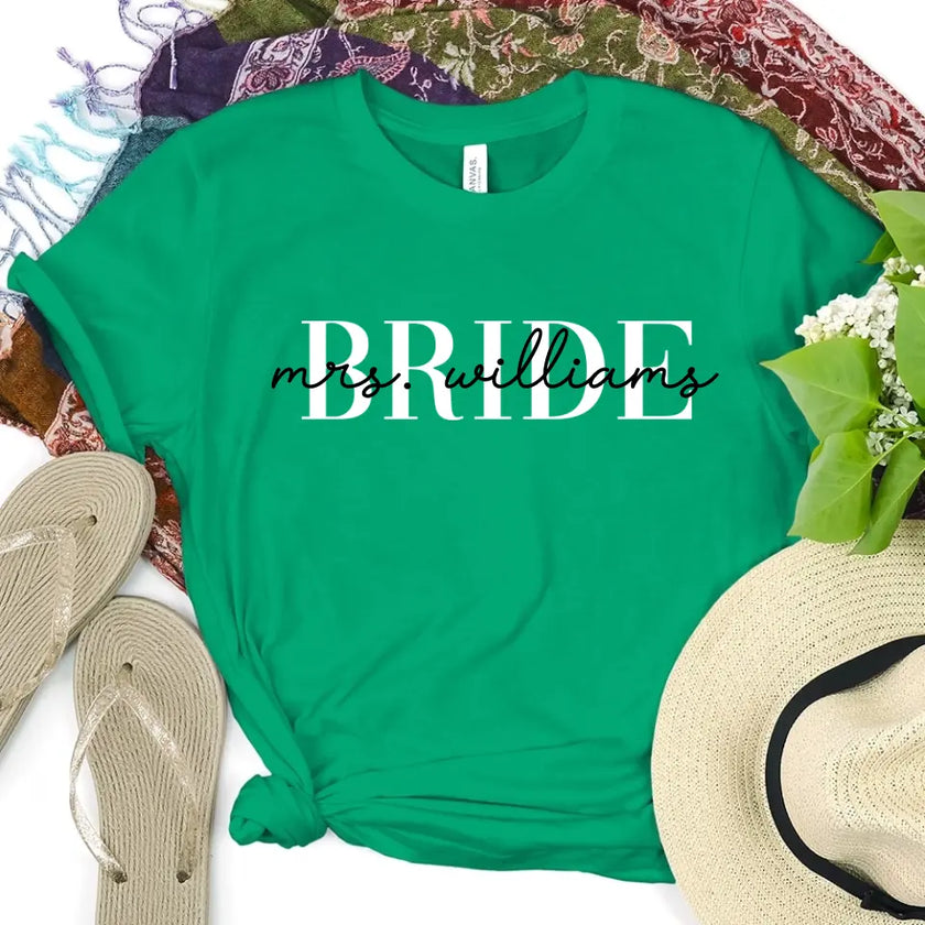 Engagement Mrs Personalized For Bride Top