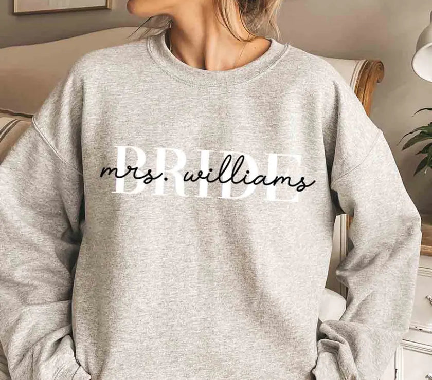 Engagement Mrs Personalized For Bride Top