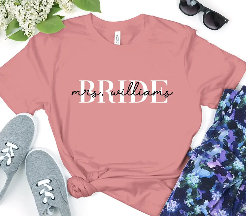 Engagement Mrs Personalized For Bride Top