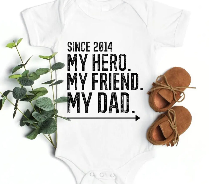 My Friend My Hero My Dad/Son/Daughter Personalized T-shirt