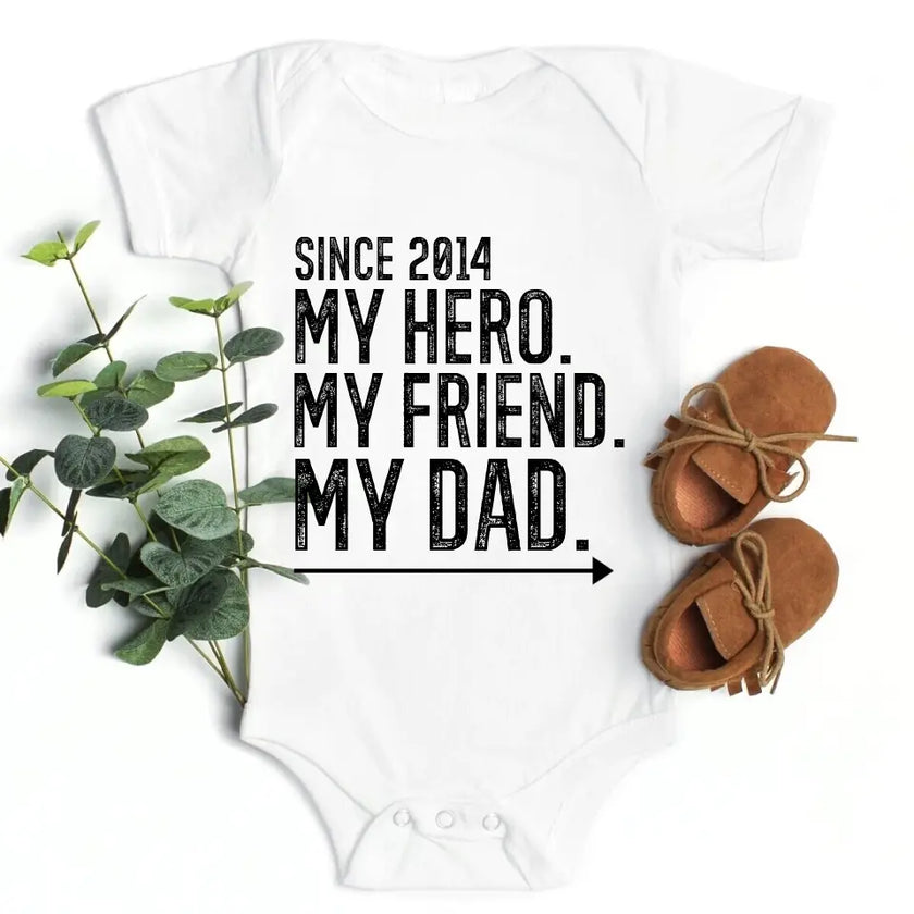 My Friend My Hero My Dad/Son/Daughter Personalized T-shirt