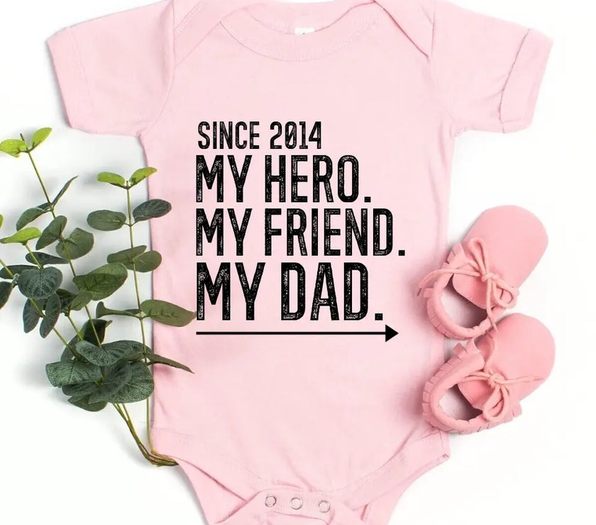 My Friend My Hero My Dad/Son/Daughter Personalized T-shirt