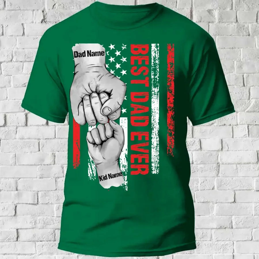 Best Dad Ever Personalized Tee