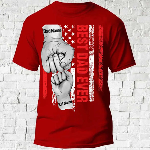 Best Dad Ever Personalized Tee