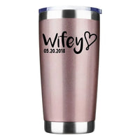 Vaso personalizado para esposo y esposa