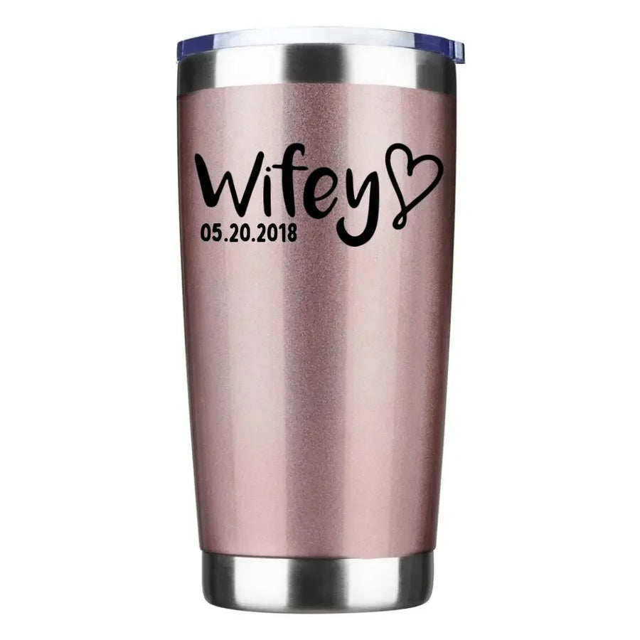 Vaso personalizado para esposo y esposa