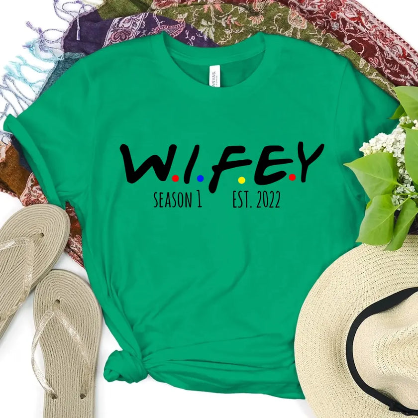 Wifey and Hubby Serie Friends Seasons Est T-shirt