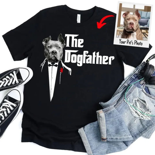 Camiseta personalizada de papá perro El padre perro