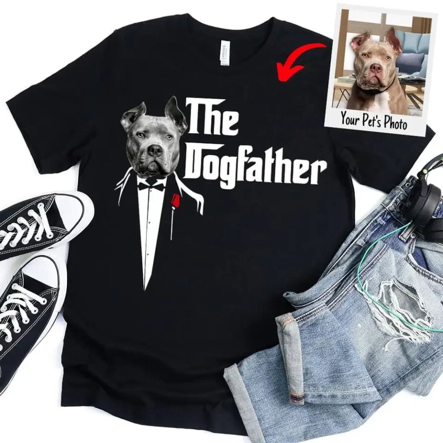 The Dog Father Custom Dog Dad T-shirt
