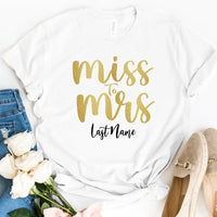 Miss to Mrs Last Name Personalized Top