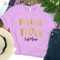 Miss to Mrs Last Name Personalized Top