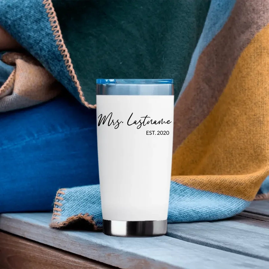 Vaso personalizado de 20 oz de la Sra.
