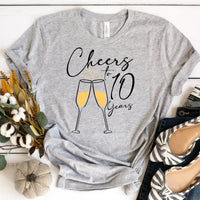 Cheers To Anniversary Personalized Years Top