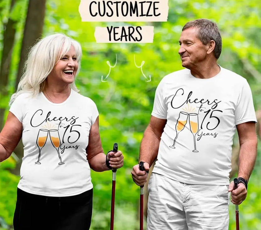 Cheers To Anniversary Personalized Years Top